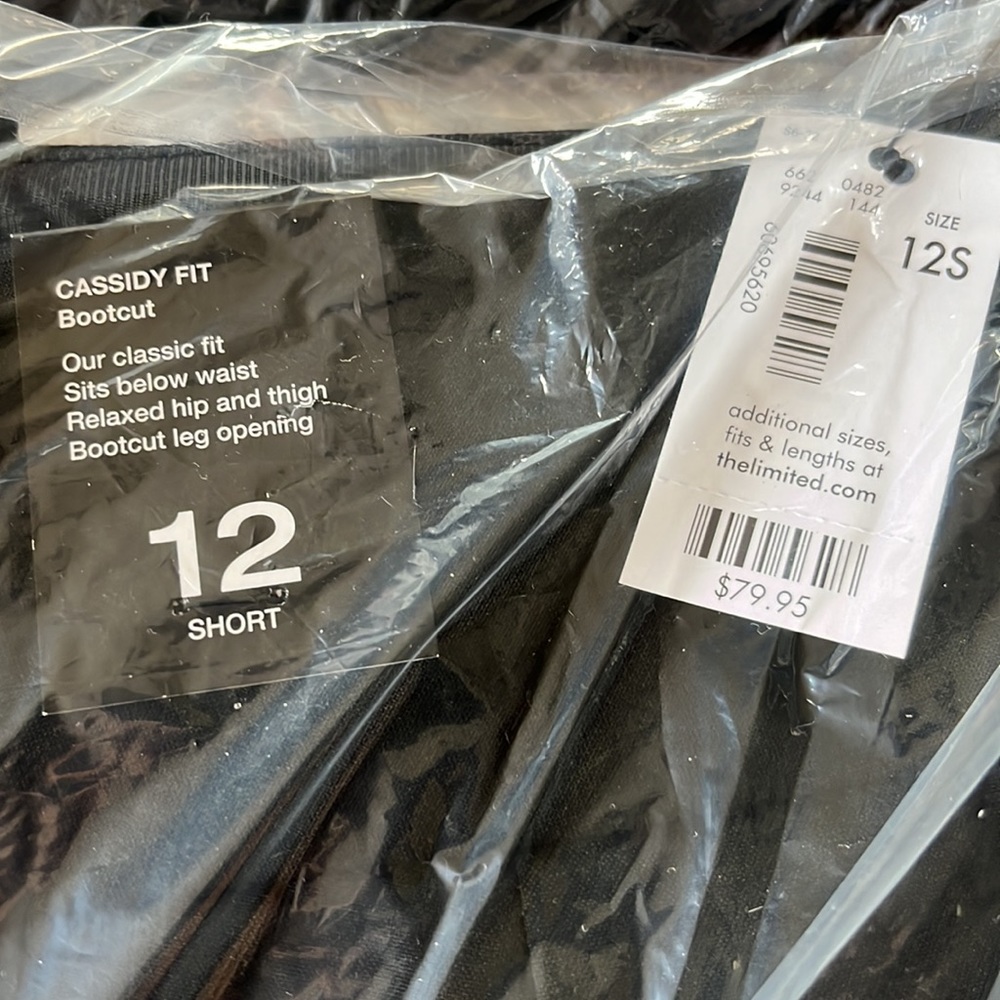 Limited New Black dress pants 12 S - Picture 2 of 2